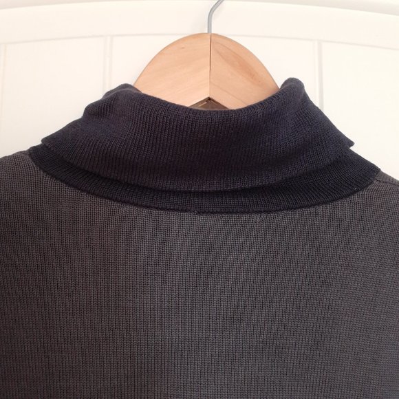 Peruvian Connection Pima Cotton Color Block Turtleneck Sweater Purple Size M - Picture 4 of 8